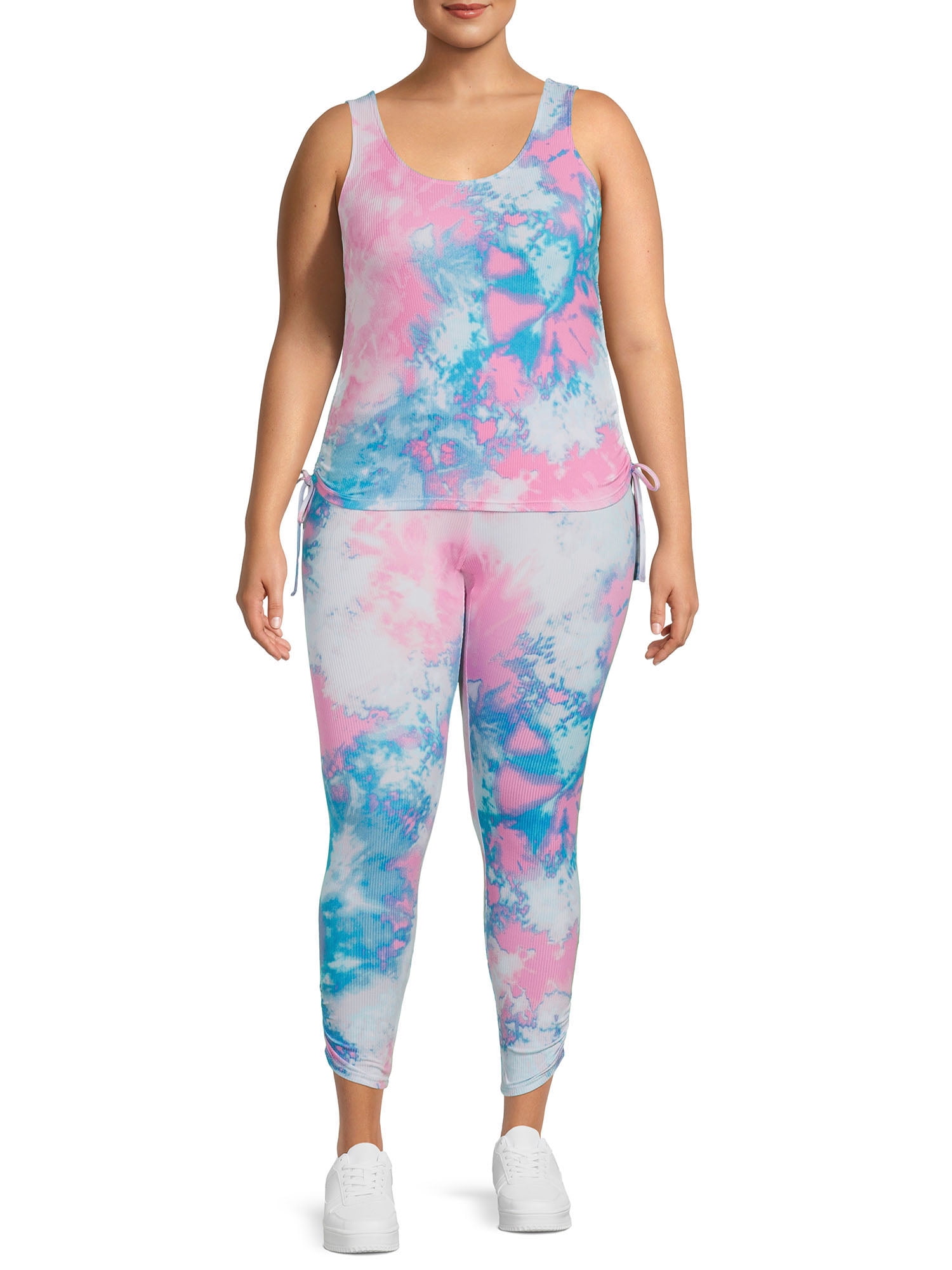 Plus size top ruched leggings