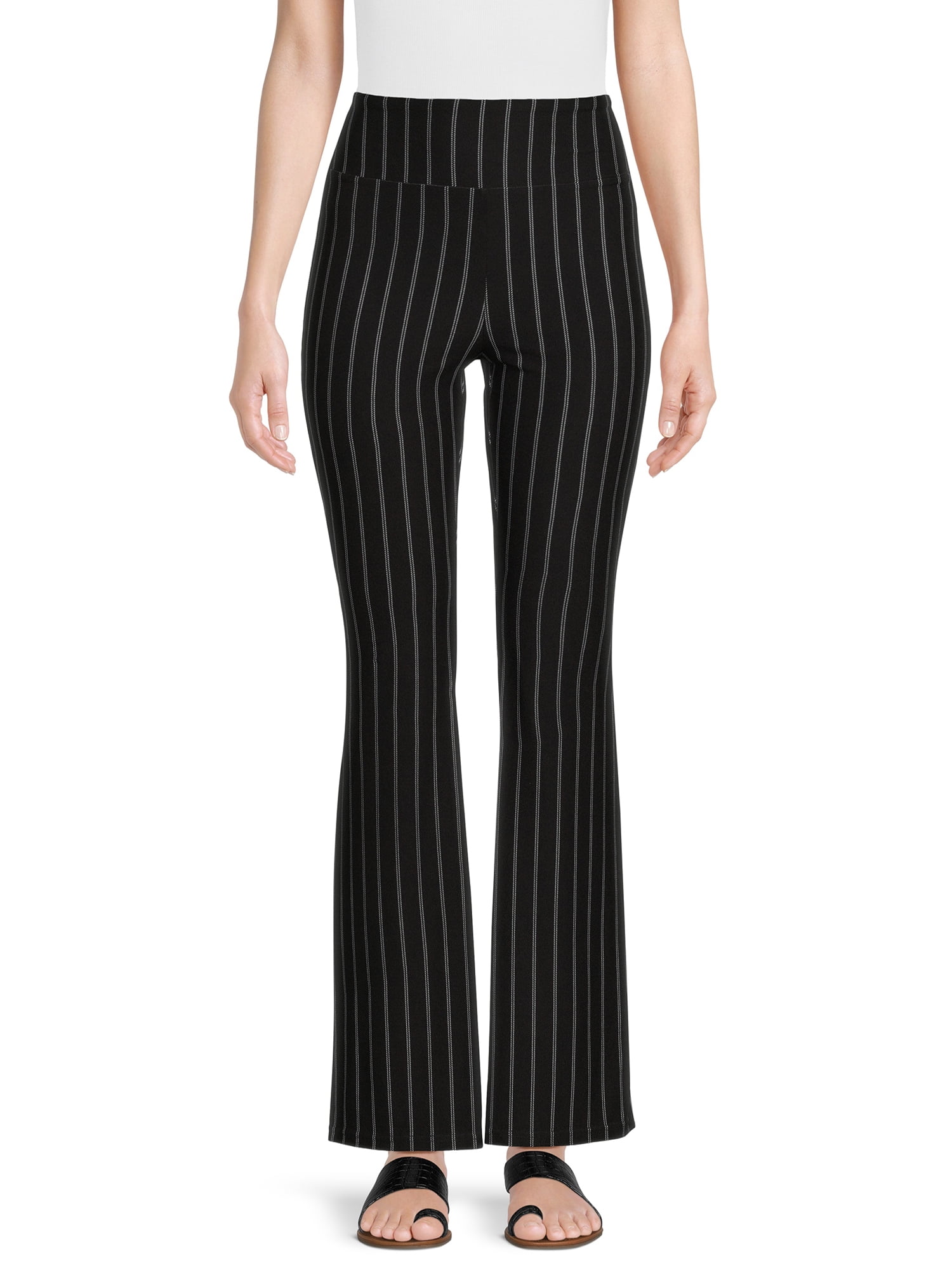 No Boundaries Juniors Print Flare Pants, 32" Inseam, Sizes SXXXL