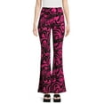thumbnail image 1 of No Boundaries Juniors Print Flare Pants, 32" Inseam, Sizes XS-XXXL, 1 of 5