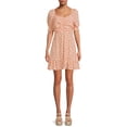 thumbnail image 1 of No Boundaries Juniors’ Puff Sleeve Dress, 1 of 5