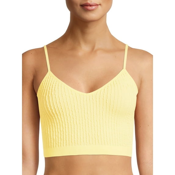 No Boundaries Juniors' Puff Texture Unlined Brami Bra