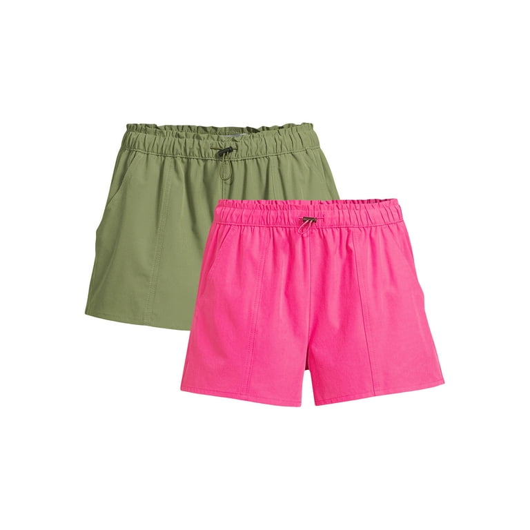 No Boundaries Juniors' Pull On Bungee Shorts, 2.75” Inseam