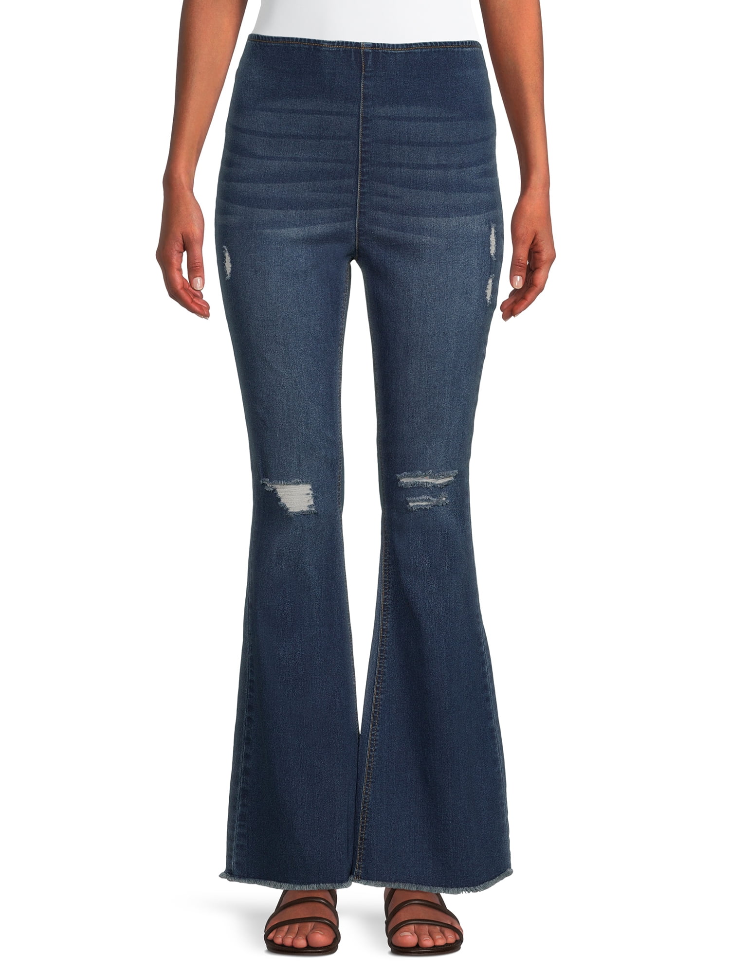No Boundaries Juniors' Wide Leg Cargo Jeans, Sizes XS-XXXL - Walmart.com