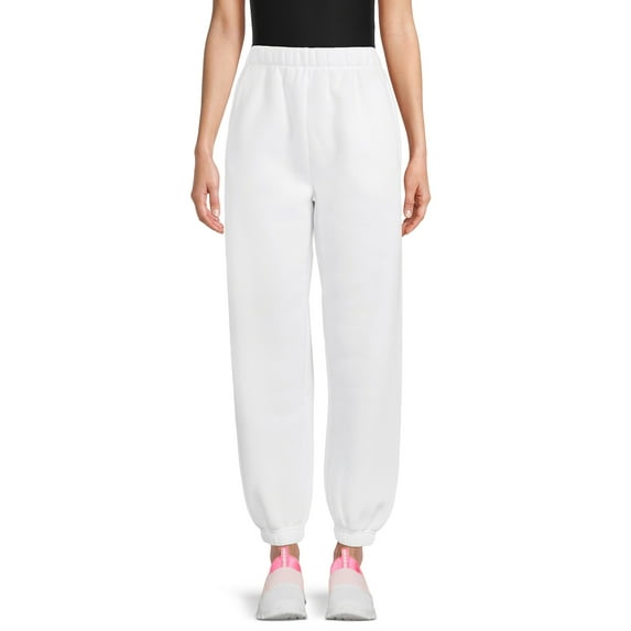 No Boundaries Pull On Fleece Joggers, 28" Inseam, Wlomen's and Women's Plus