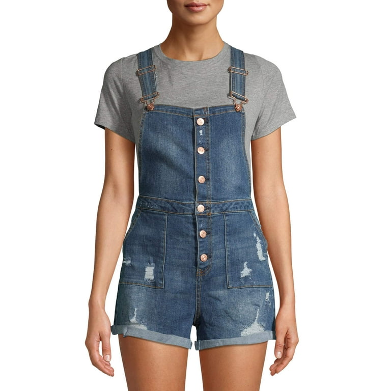 No boundaries overall shorts hot sale