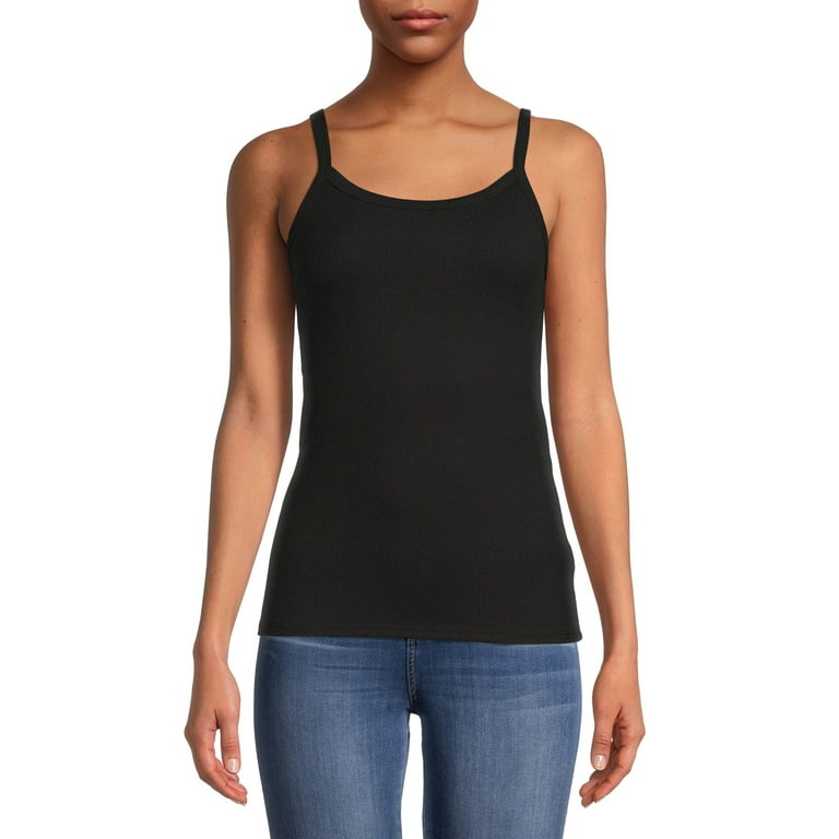 No Boundaries Rib Cami Top, 1 or 5-Pack, Women’s - Walmart.com