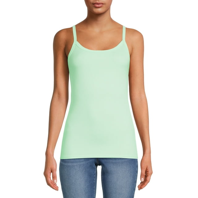 No Boundaries Rib Cami Top, 1 or 5-Pack, Women's