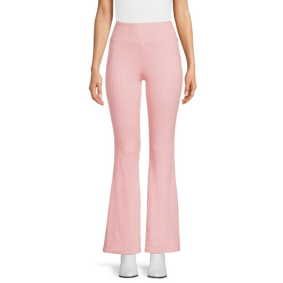 No Boundaries Juniors' Rib Flare Pants