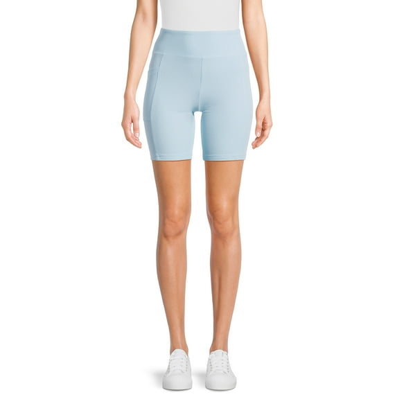 No Boundaries Juniors Ribbed Bike Shorts, Sizes XS-XXXL