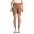 thumbnail image 1 of No Boundaries Juniors Ribbed Bike Shorts, Sizes XS-XXXL, 1 of 5