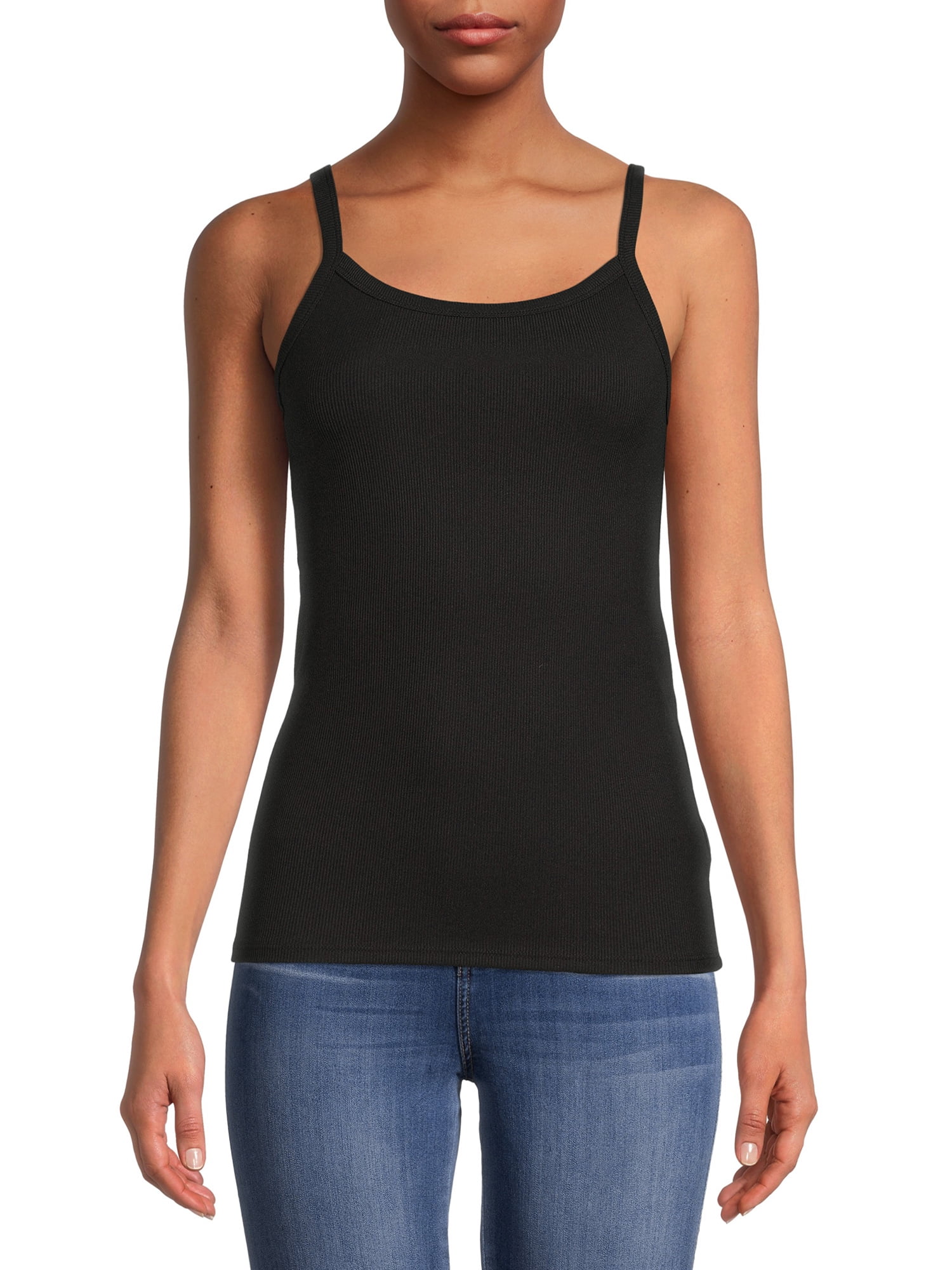 No Boundaries Juniors' Ribbed Cami Tank Top XS-XXXL Stretch Soft