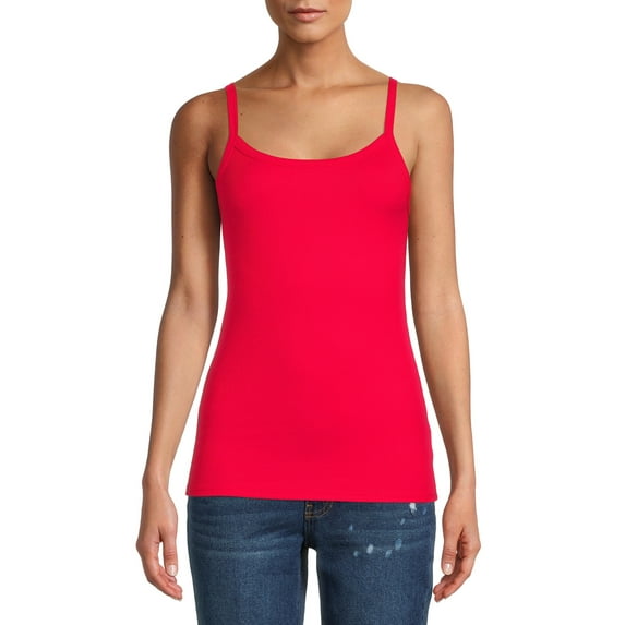 No Boundaries Juniors’ Ribbed Cami Tank Top, Sizes XS-XXXL