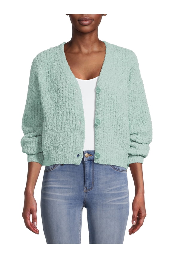 Juniors' Ribbed Cardigan