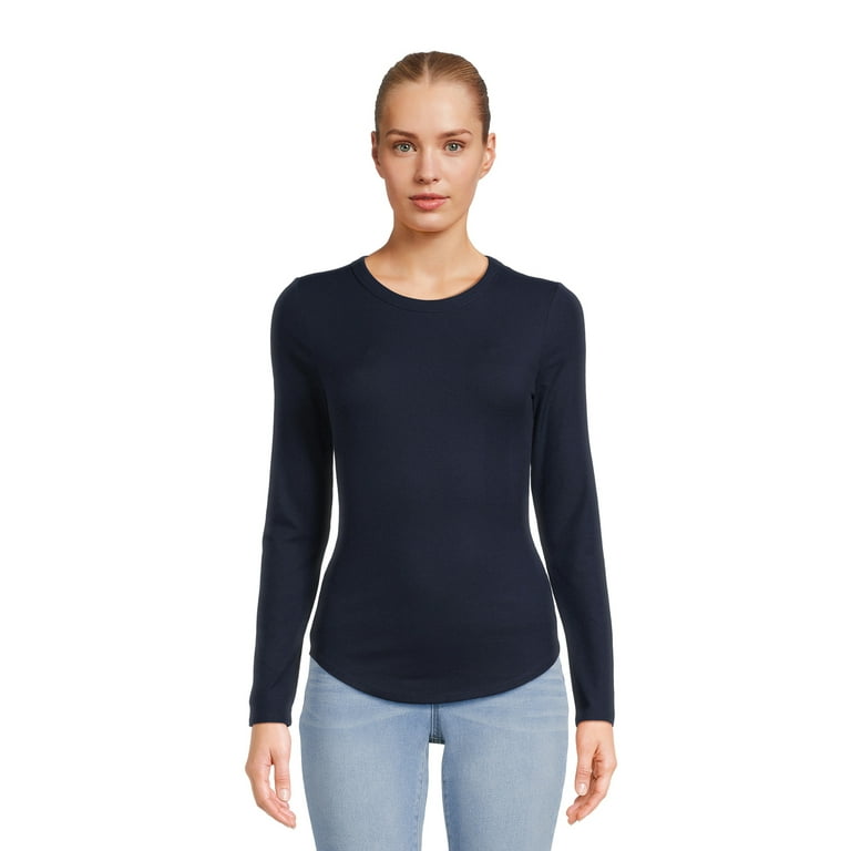 XLサイズ Long sleeve hem rib tee navy XLサイズ Long sleeve hem rib tee navy