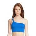 thumbnail image 1 of No Boundaries Juniors Ribbed One Shoulder Brami, Sizes S-3XL, 1 of 3