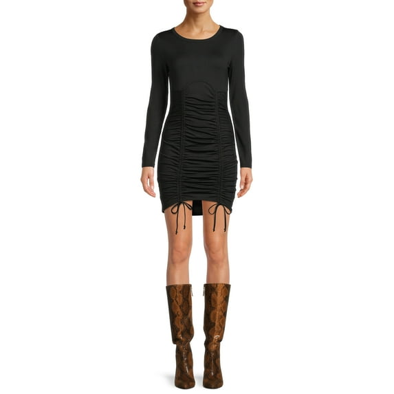 No Boundaries Juniors’ Ruched Front Dress