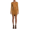 thumbnail image 1 of No Boundaries Juniors’ Ruched Front Dress, 1 of 5