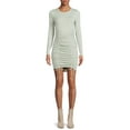 thumbnail image 1 of No Boundaries Juniors’ Ruched Front Dress, 1 of 5