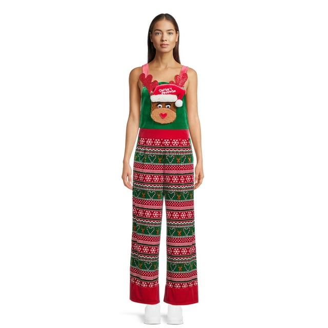 No Boundaries Juniors Rudolph Christmas Jumpsuit, Sizes XS3XL