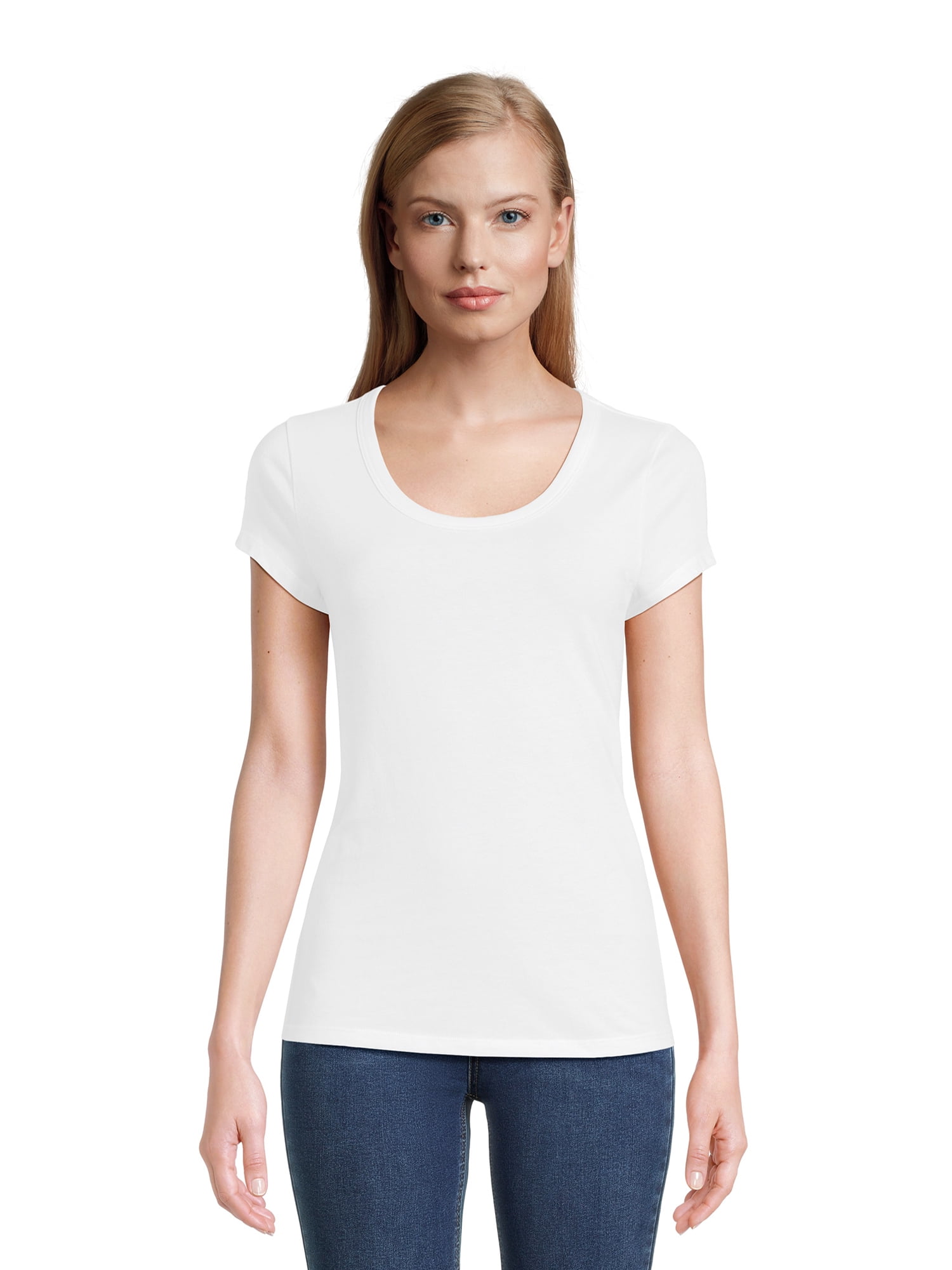 no boundaries scoop neck tee