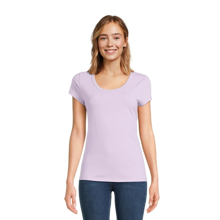 no boundaries scoop neck tee
