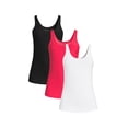 thumbnail image 1 of No Boundaries Juniors Scoop Neck Tank Top, 3 Pack, Sizes XS-XXXL, 1 of 9