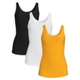 thumbnail image 1 of No Boundaries Juniors Scoop Neck Tank Top 3-Pack, 1 of 5