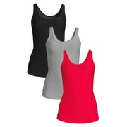 No Boundaries Juniors Scoop Neck Tank Top 3-Pack