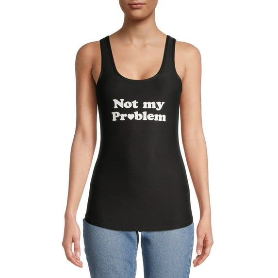 No Boundaries Juniors' Scoop Neck Tank Top