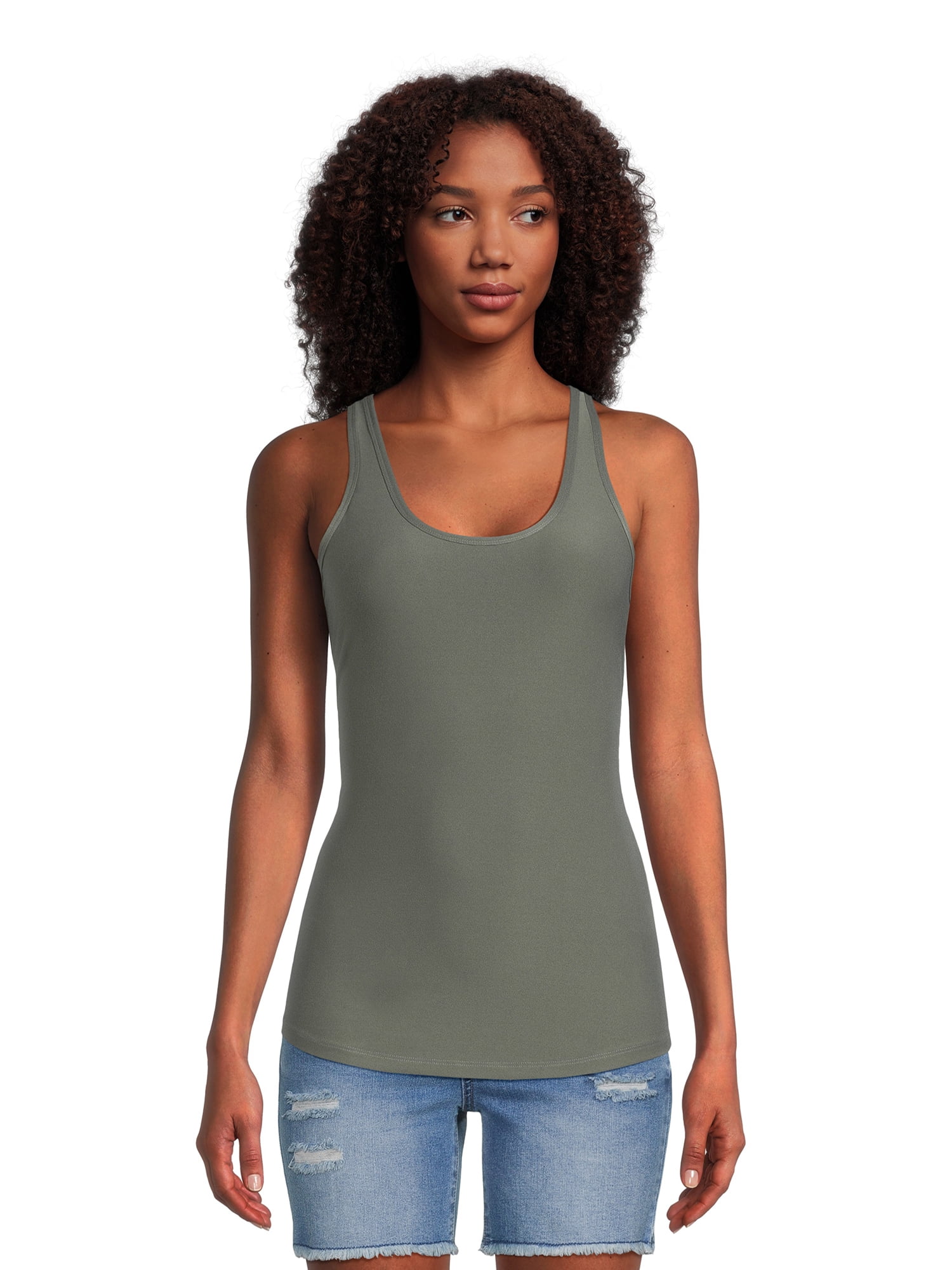 Nobo No Boundaries Fitted Scoop Tank Top Stretch Size M (7-9) 
