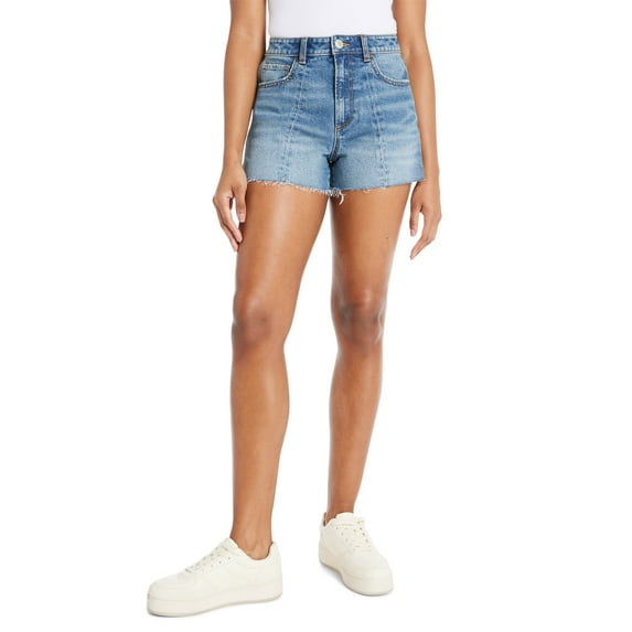 No Boundaries Juniors Seamed Denim Shorts, Sizes 1-21