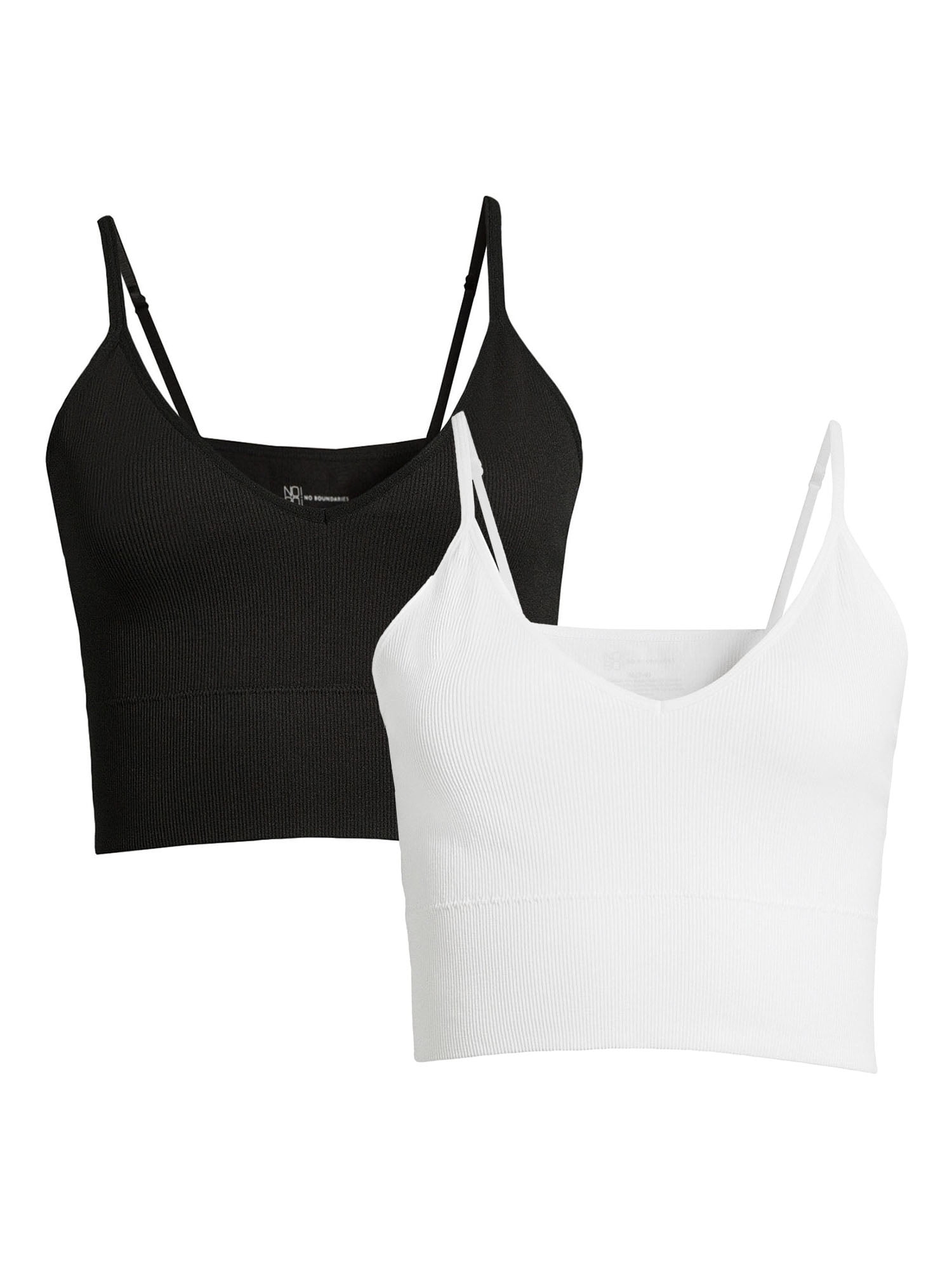No Boundaries Juniors Seamless Brami, 2Pack, Sizes XSXL