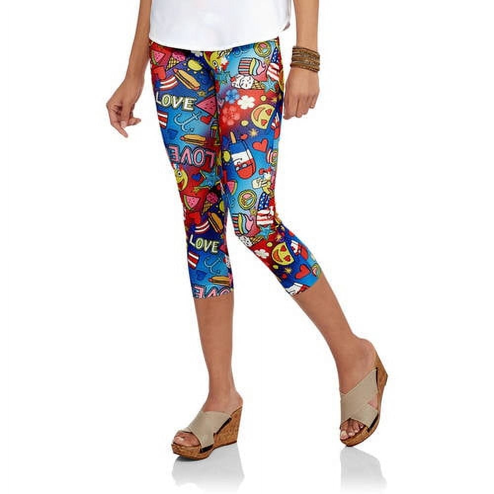 No Boundaries Juniors' Seamless Capri Leggings