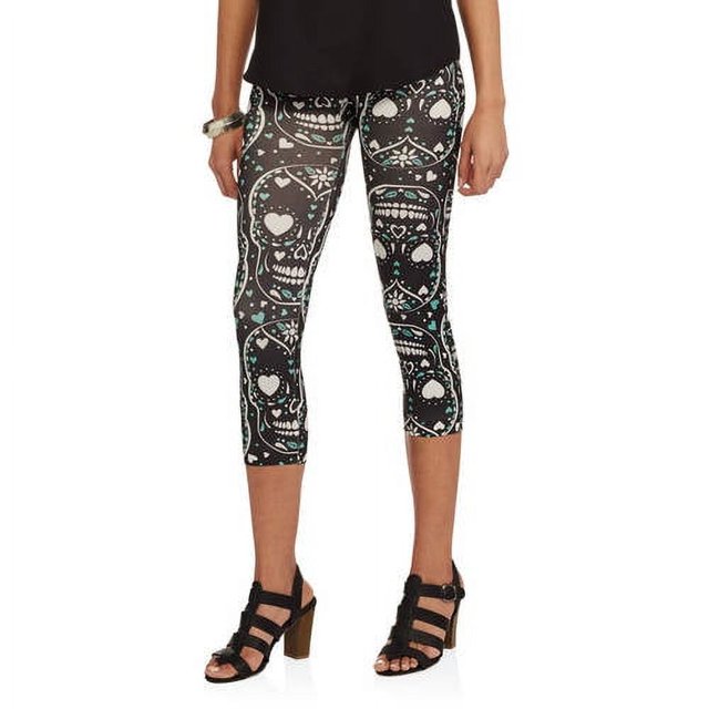 No Boundaries Juniors' Seamless Capri Leggings