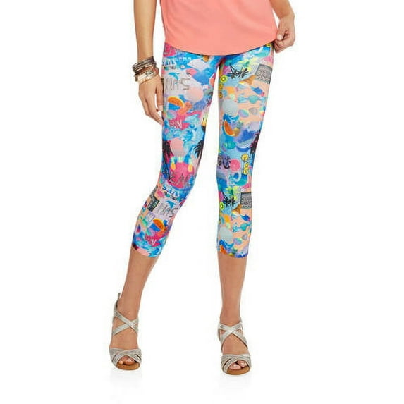 No Boundaries Juniors' Seamless Capri Leggings