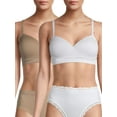 thumbnail image 1 of No Boundaries Seamless Wireless Bras, 2-Pack, Women's, 1 of 12