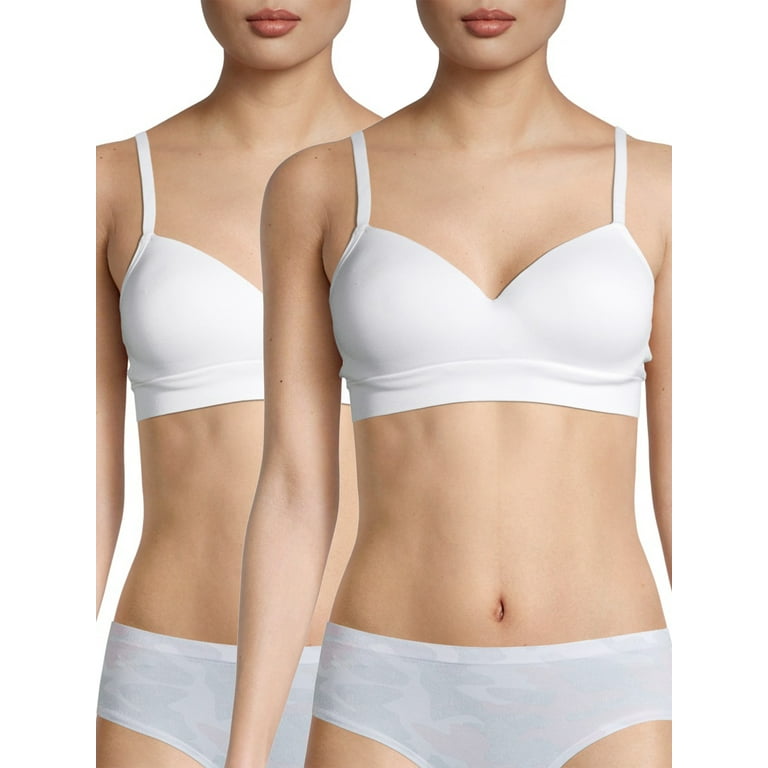 No Boundaries Juniors Seamless Comfy Bra, 2-Pack 