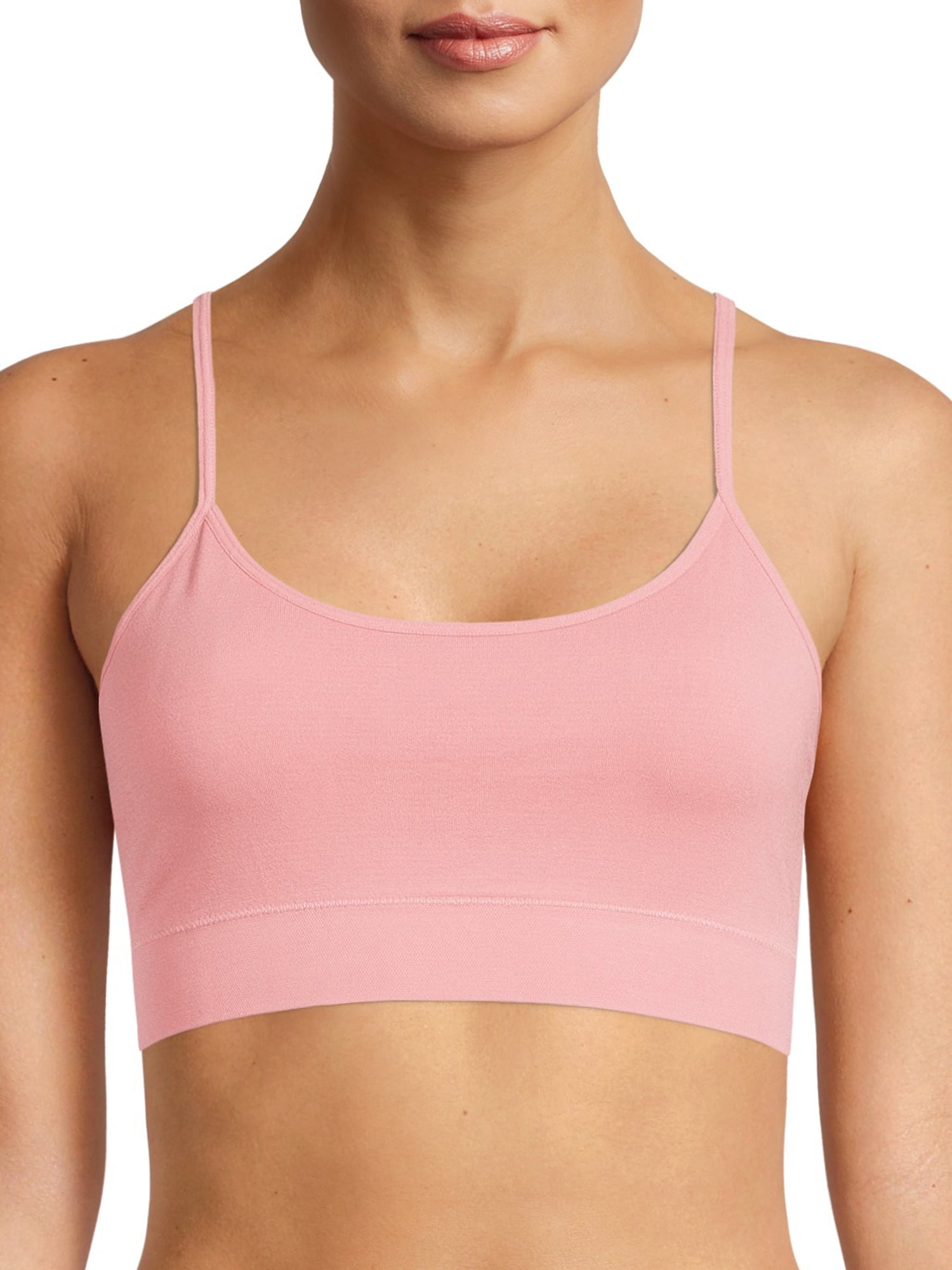 Women's Seamless Medium Support Cami Midline Sports Bra - All In Motion™  Pink XS 1 ct