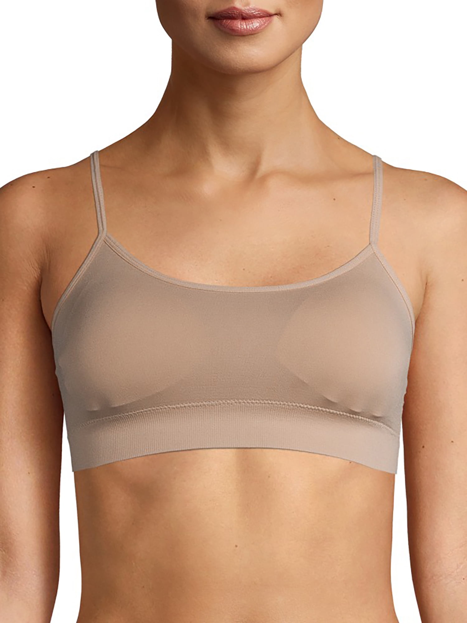 Bra, Cami Bra, No Boundaries Women's Seamless Cami Bra or Strappy