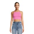 thumbnail image 1 of No Boundaries Juniors Seamless Cropped High Neck Tank Top, Sizes S-XL, 1 of 5