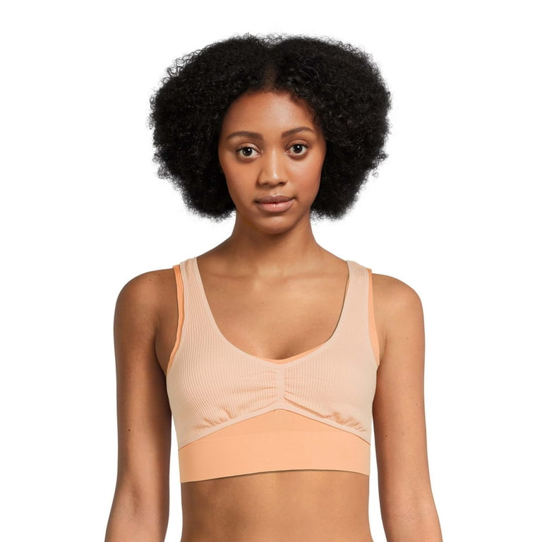 Tshirt Seamless Non Padded Bra Cotton Double Layer Nude Bra for Girls –