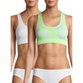 thumbnail image 1 of No Boundaries Juniors' Seamless Scoop Neck Bralette, 2-Pack, 1 of 12