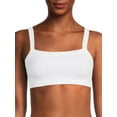 thumbnail image 1 of No Boundaries Juniors' Seamless Square Neck Ribbed Bralette, 1 of 3