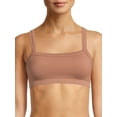 thumbnail image 1 of No Boundaries Juniors' Seamless Square Neck Ribbed Bralette, 1 of 3