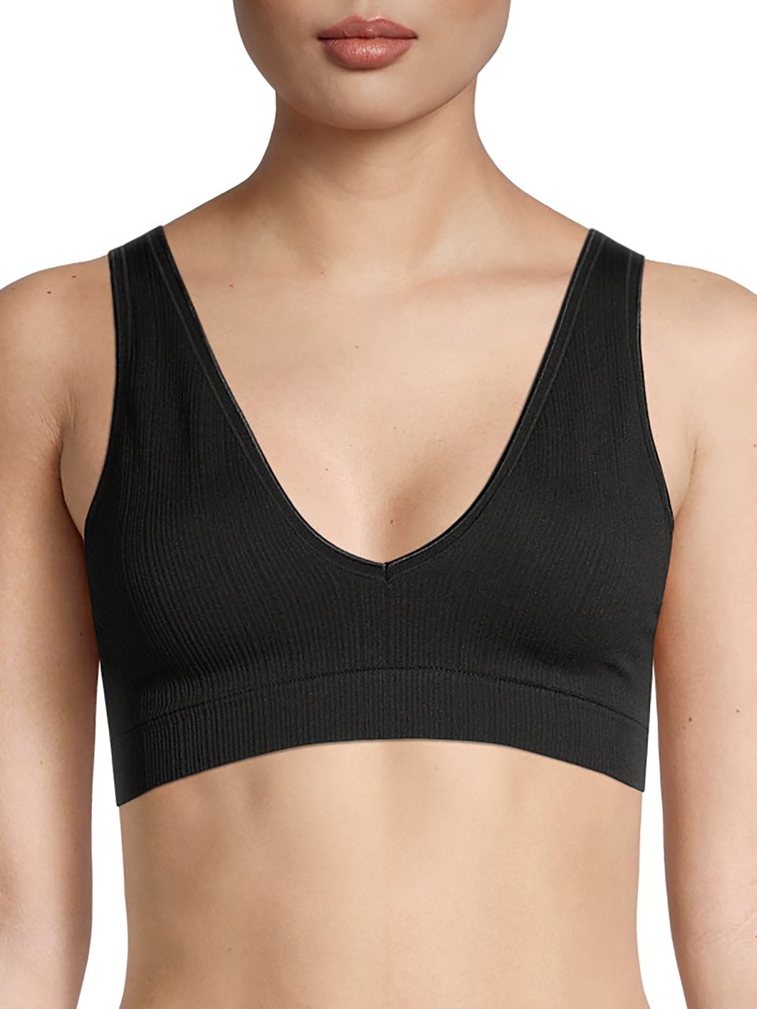 No Boundaries Black Soot Seamless Square Neck Ribbed Bralette : :  Clothing, Shoes & Accessories