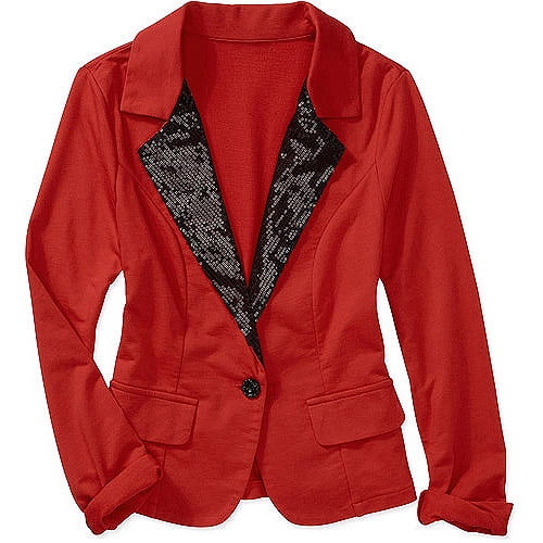 Sequin sales trim blazer