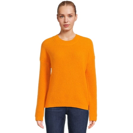 No Boundaries Juniors Shaker Stitch Crewneck Sweater