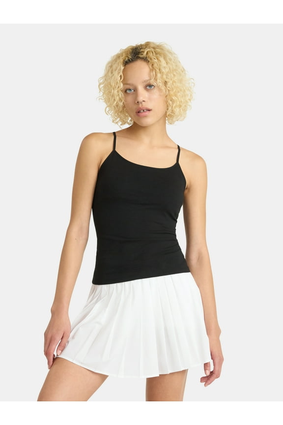 Cropped Shelf Bra Cami Top, Women's