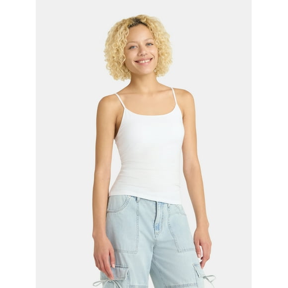 Cropped Shelf Bra Cami Top, Women's