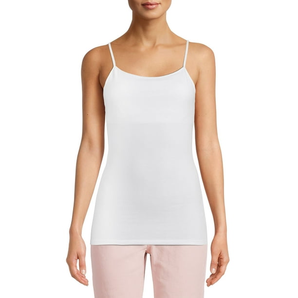 No Boundaries Juniors' Shelf Bra Cami with Adjustable Straps